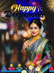 Deepawali Background HD Photoshop with Girls