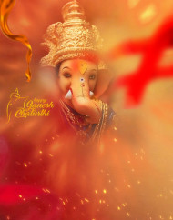 Ganesh Chaturthi Blurred HD Editing Background