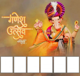 Ganpati Bappa Banner Photoshoop Editing Background Pic