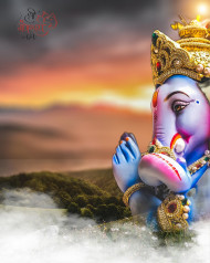 Ganpati Bappa Morya Ganesh Chaturthi CB Editing HD Background