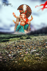 Ganpati Bappa Morya Ganesh Chaturthi CB Editing HD Background DP