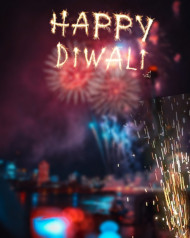 Happy Diwali Firework Editing Background Online