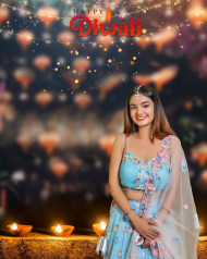 Happy Diwali Photo Editing Background With Girl For CB PicsArt