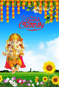 Happy Ganesh Chaturthi Baby CB PicsArt Photo Editing Background