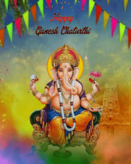 Happy Ganesh Chaturthi Baby CB PicsArt Photo Editing Background Img