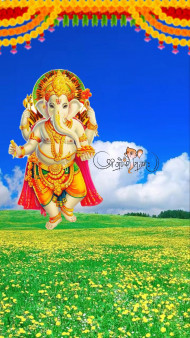 Happy Ganesh Chaturthi Big Size Ganpati Editing Background Img