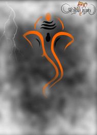 Happy Ganesh Chaturthi Night Blur CB Background Full HD Download