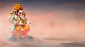 Happy Ganesh Chaturthi PicsArt Photo Editing Background Hd