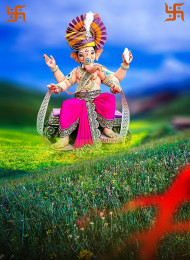 Happy Ganesh Chaturthi Puja CB Picsart Editing Background HD