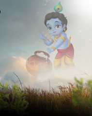 Happy Janmashtami Photo Editing CB PicsArt Background HD