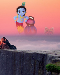 Happy Krishna Janmashtami CB Picsart Background For Photo Editing