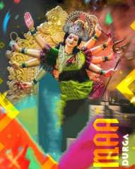 Happy Navratri CB PicsArt Durga Puja Editing Background HD Img