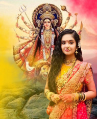Happy Navratri Photo Editing Background Girl For Photoshop New
