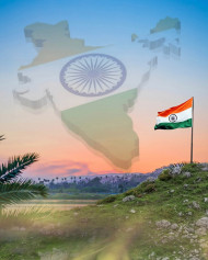 Happy Republic Day CB Background For Photo Editing Bharat Mata