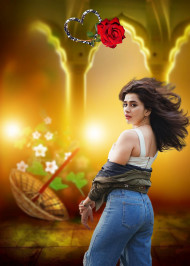 Happy Valentine Day Photo Editing Background With Girls For Snapseed