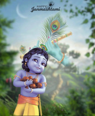 Janmashtami CB Photo Editing Background Download Full HD