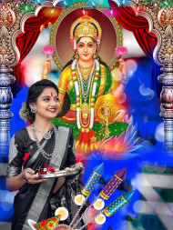 Lakshmi Puja Diwali CB Editing Background With Girls