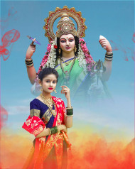 Maa Durga Puja Background For Cb Snapseed Photo Editing With Girl Pics