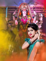 Maa Durga Puja CB PicsArt Photo Editing Background Download