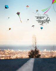 Makar Sankranti HD Background For CB Editing
