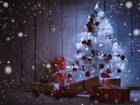Merry Christmas Day Tree CB PicsArt HD Background