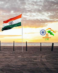 Photoshop 15 August Tiranga Flag Background Download Full HD