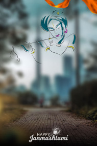 Photoshop Happy Janmashtami Editing HD Background For CB Photo Editing Images