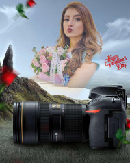 Romantic Girl Valentine Day CB Background Download Free