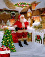 Santa Claus Christmas Festival Photo Editing Background Full HD