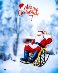 Santa Claus New Photo Editing CB Background Download