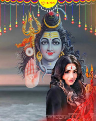 Shivratri Background For Photo Editing With Girl Free