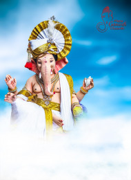 Sky Happy Ganesh Chaturthi Editing Background HD Download Img