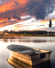Sky PicsArt New Boat Editing Background Full HD