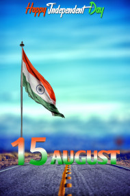 Tiranga 15 August Independence Day Road CB Editing Background Full HD Pics